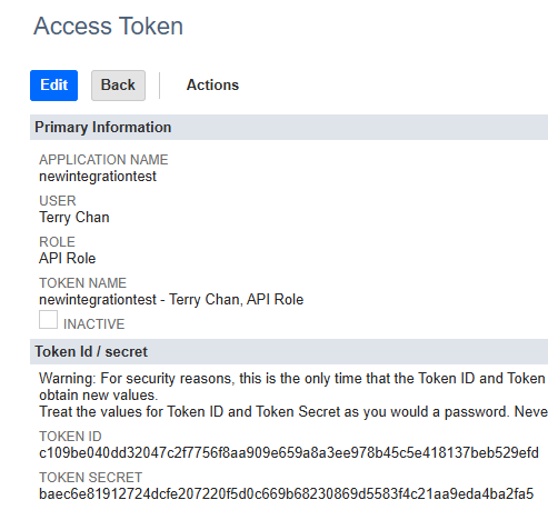 Access Token